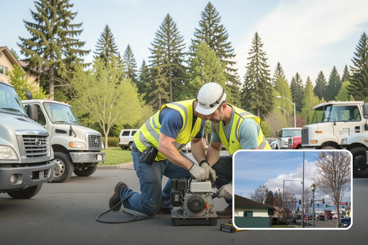 Basketball Court Cleaning in Marysville, Snohomish County, WA - Restores slip resistance on moisture-prone outdoor surfaces