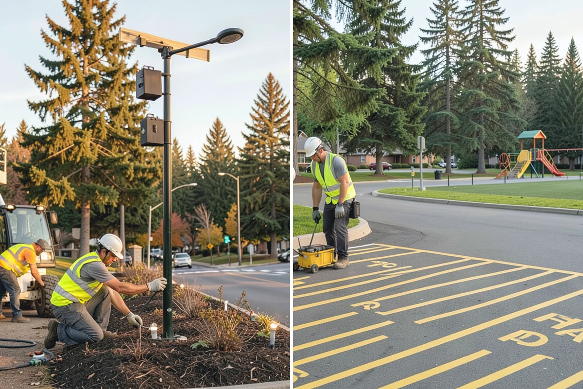 Basketball Court Cleaning in Marysville, Snohomish County, WA - Inspect surface coating, key paint, and drainage conditions
