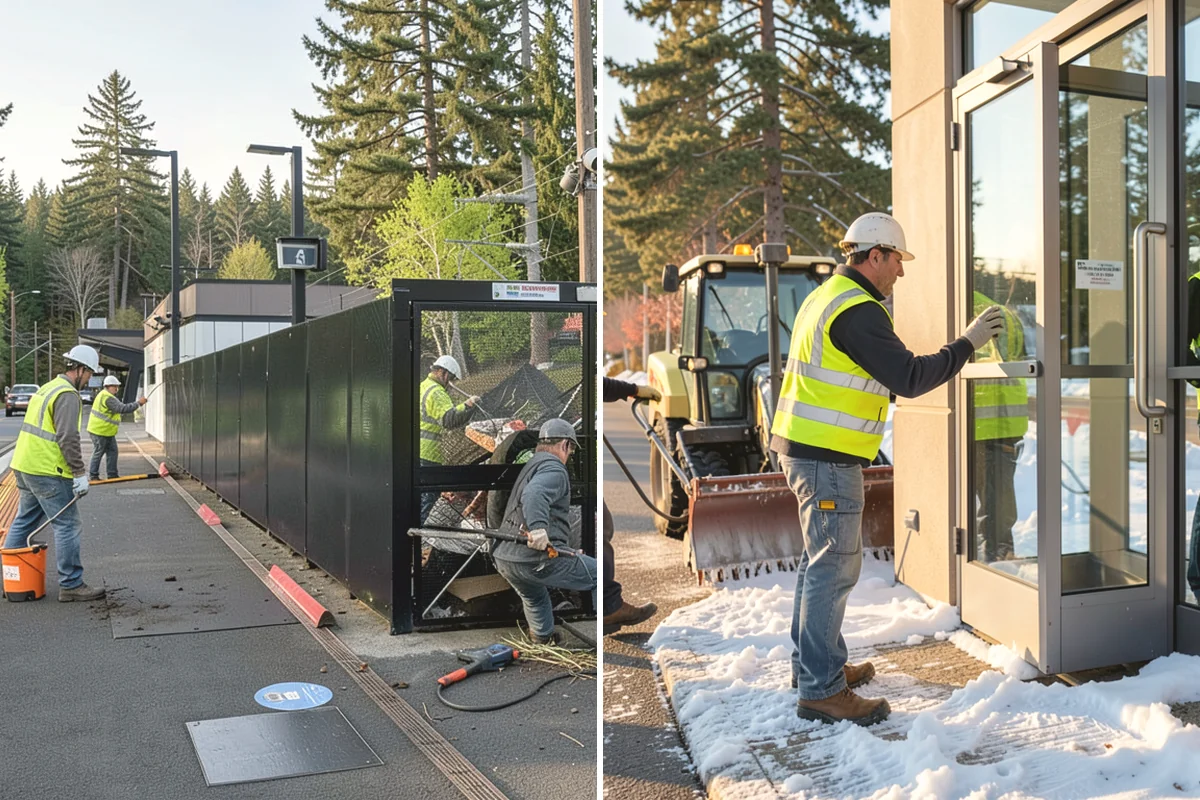 Basketball Court Cleaning in Mill Creek, Snohomish County, WA - Inspect surface coating, key paint, and drainage conditions