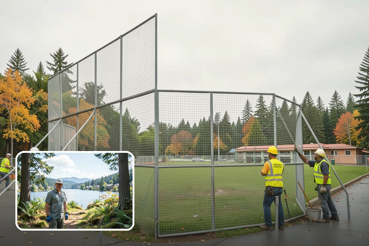 Basketball Court Cleaning in Milton, King County, WA - Restores slip resistance on moisture-prone outdoor surfaces