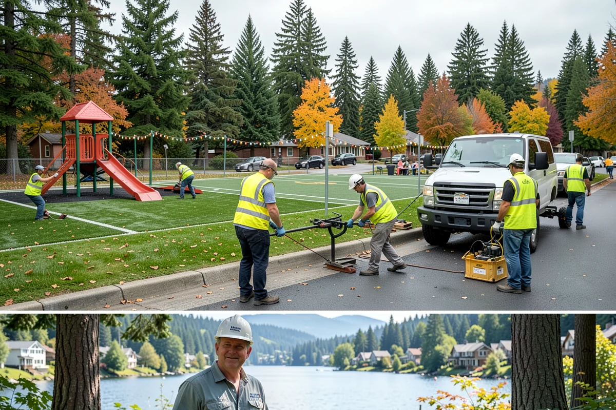 Basketball Court Cleaning in Milton, King County, WA - Cleaning is most effective from spring through fall, with a pre-season wash recommended before summer programming begins.