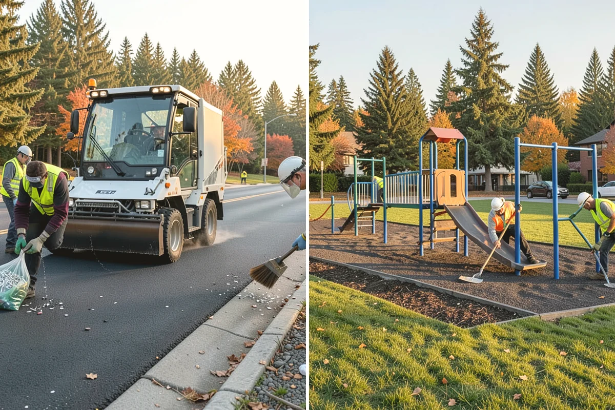 Basketball Court Cleaning in Monroe, Snohomish County, WA - Inspect surface coating, key paint, and drainage conditions