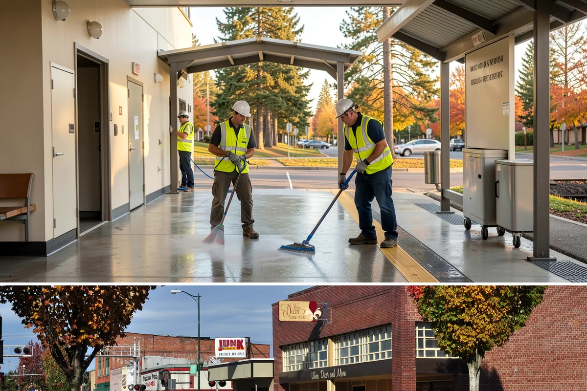 Basketball Court Cleaning in Puyallup, Pierce County, WA - Cleaning is most effective from spring through fall, with a pre-season wash recommended before summer programming begins.