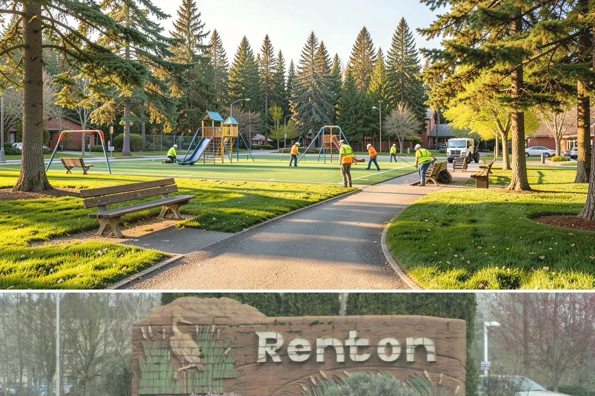 Basketball Court Cleaning in Renton, King County, WA - Cleaning is most effective from spring through fall, with a pre-season wash recommended before summer programming begins.