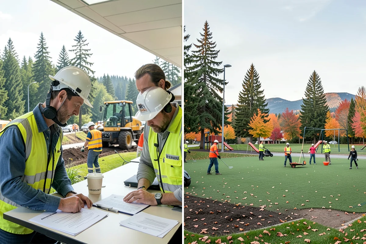 Basketball Court Cleaning in Snoqualmie, King County, WA - Inspect surface coating, key paint, and drainage conditions
