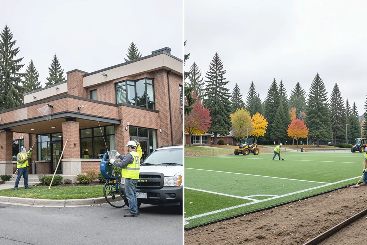 Basketball Court Cleaning in South Prairie, Pierce County, WA - Inspect surface coating, key paint, and drainage conditions