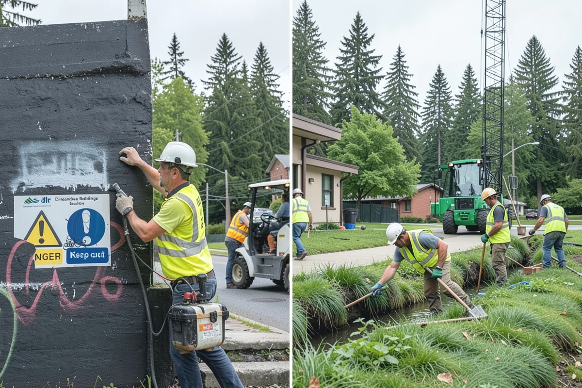 Basketball Court Cleaning in Wilkeson, Pierce County, WA - Inspect surface coating, key paint, and drainage conditions