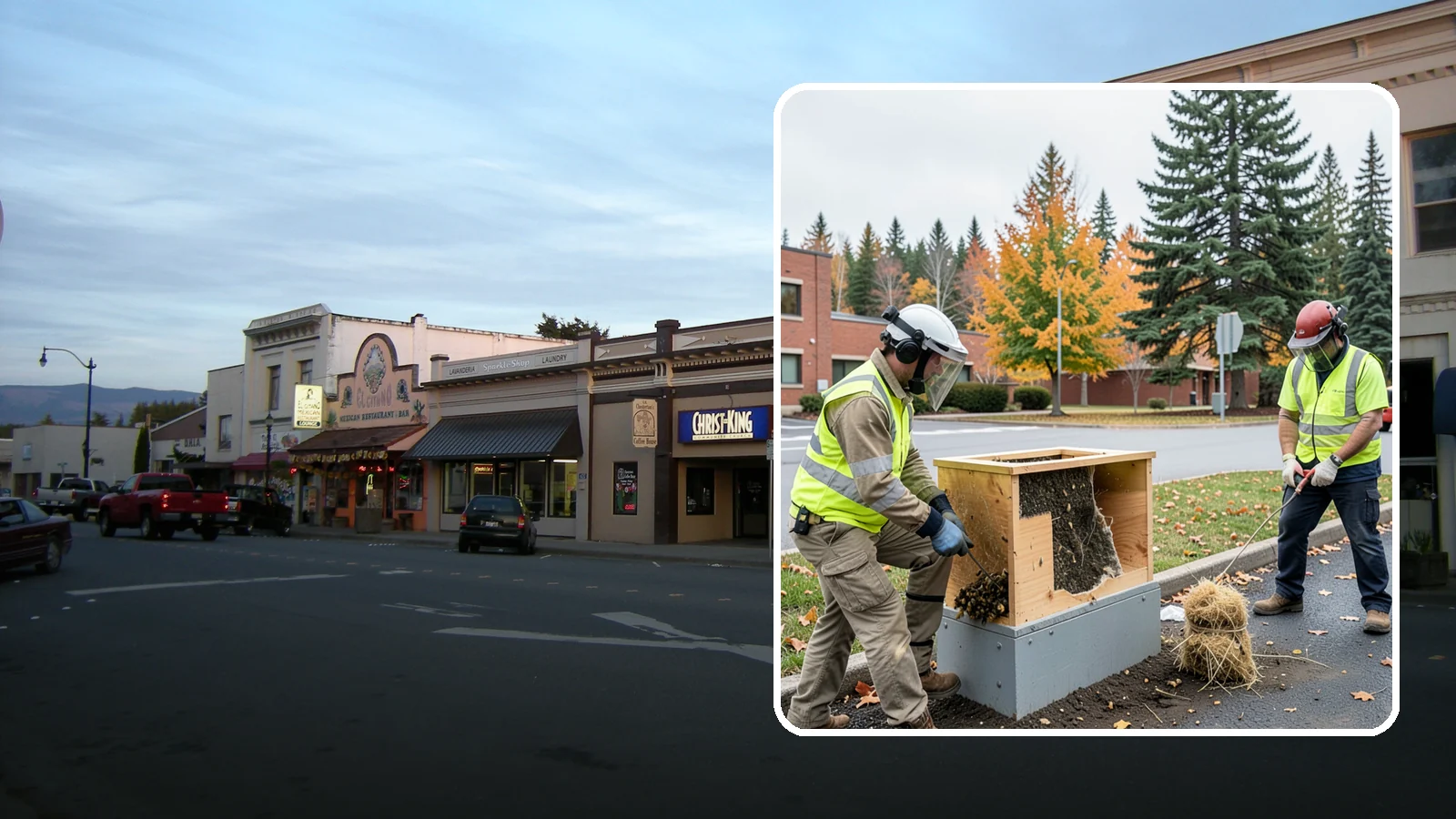Beehive & Wasp Removal in Burlington, Skagit County, WA - Safe removal of wasp nests and relocation of honey bee colonies from public property.