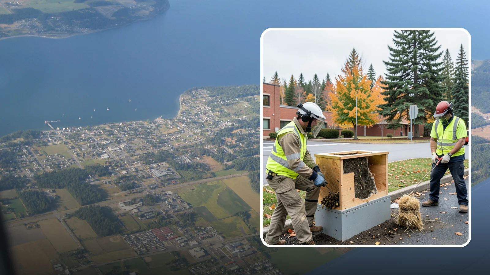 Beehive & Wasp Removal in Coupeville, Island County, WA - Safe removal of wasp nests and relocation of honey bee colonies from public property.