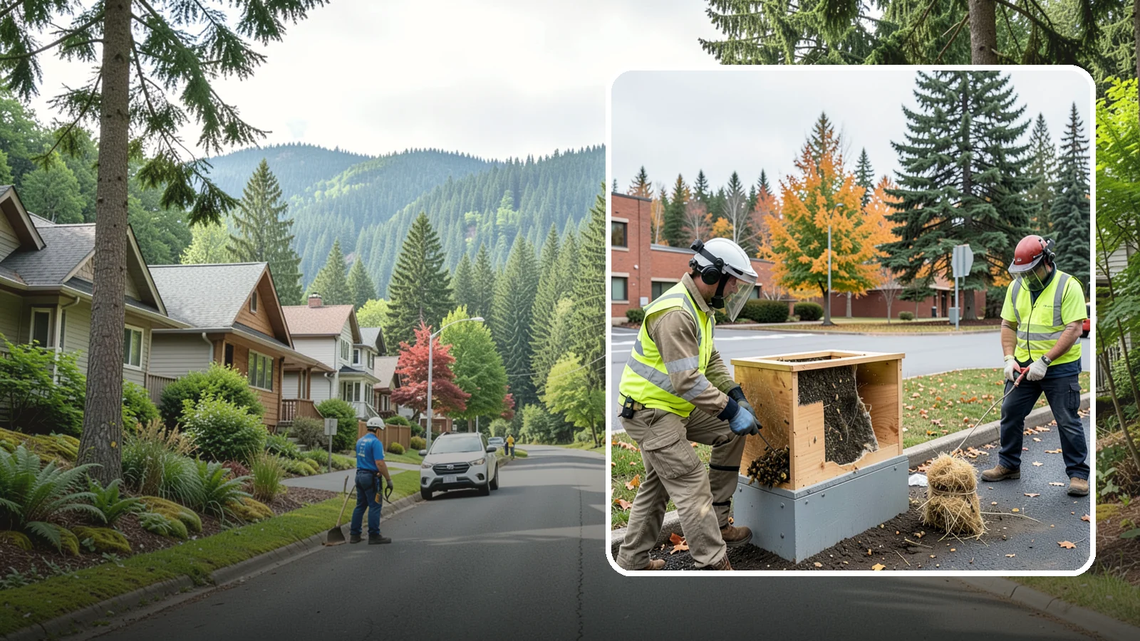 Beehive & Wasp Removal in Darrington, Snohomish County, WA - Safe removal of wasp nests and relocation of honey bee colonies from public property.