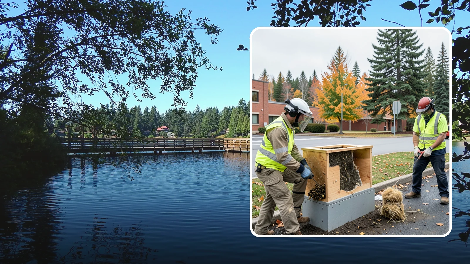 Beehive & Wasp Removal in Federal Way, King County, WA - Safe removal of wasp nests and relocation of honey bee colonies from public property.