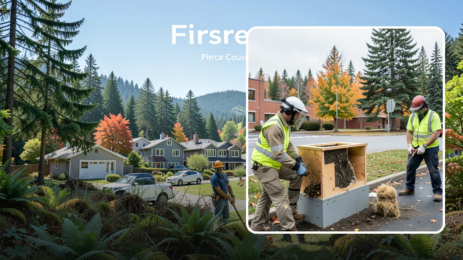 Beehive & Wasp Removal in Fircrest, Pierce County, WA - Safe removal of wasp nests and relocation of honey bee colonies from public property.