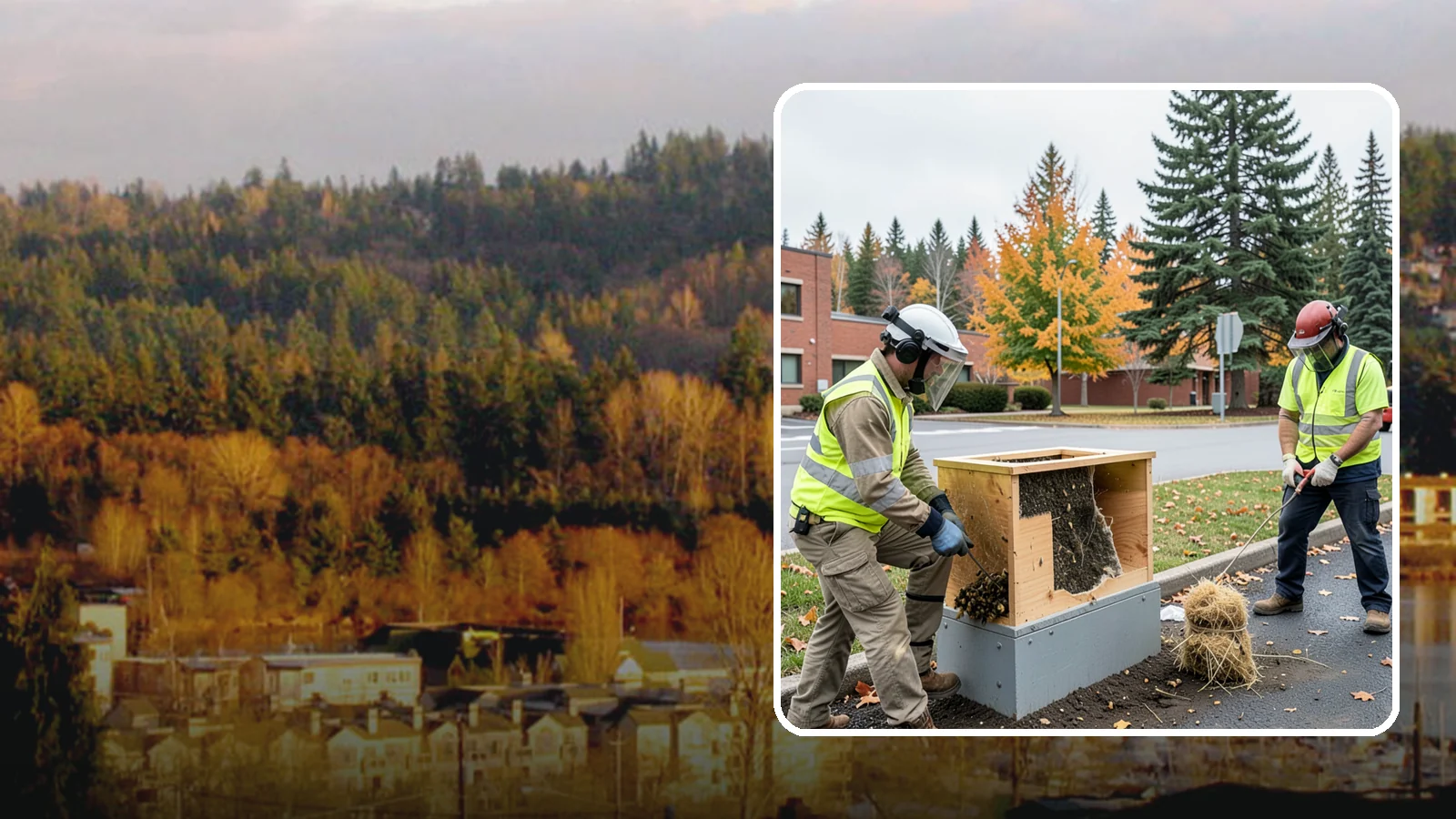 Beehive & Wasp Removal in Kenmore, King County, WA - Safe removal of wasp nests and relocation of honey bee colonies from public property.
