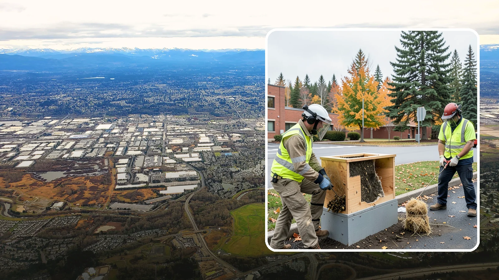Beehive & Wasp Removal in Kent, King County, WA - Safe removal of wasp nests and relocation of honey bee colonies from public property.