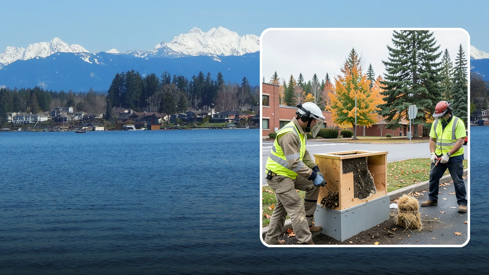 Beehive & Wasp Removal in Lake Stevens, Snohomish County, WA - Safe removal of wasp nests and relocation of honey bee colonies from public property.