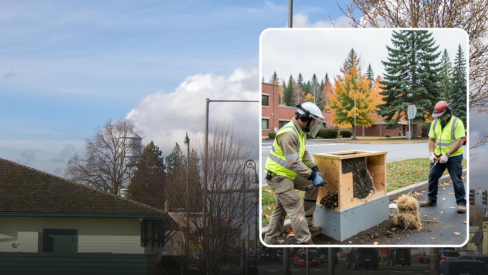 Beehive & Wasp Removal in Marysville, Snohomish County, WA - Safe removal of wasp nests and relocation of honey bee colonies from public property.
