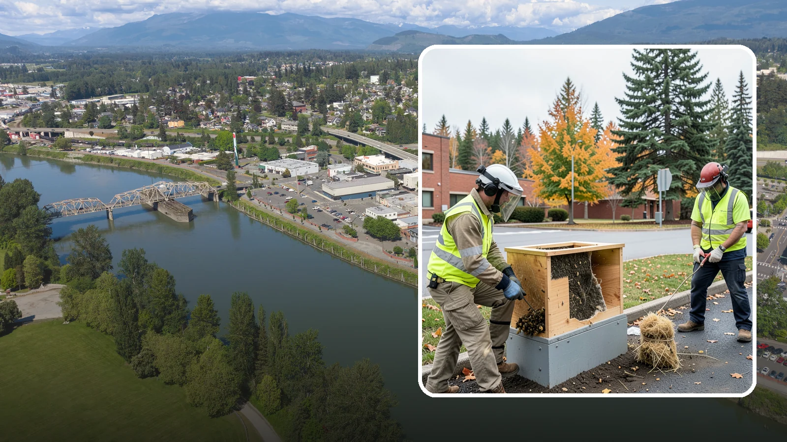 Beehive & Wasp Removal in Mount Vernon, Skagit County, WA - Safe removal of wasp nests and relocation of honey bee colonies from public property.