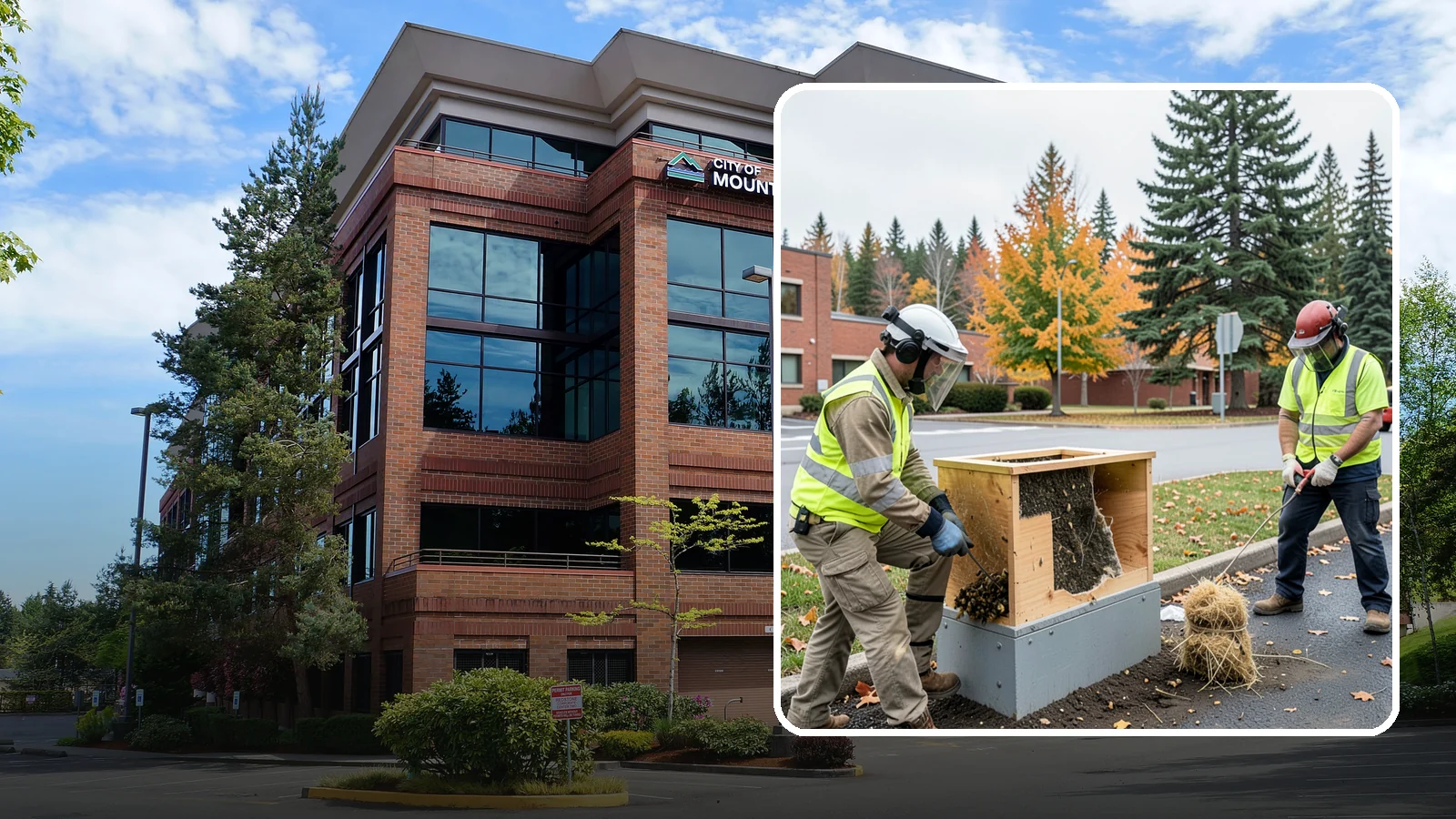 Beehive & Wasp Removal in Mountlake Terrace, Snohomish County, WA - Safe removal of wasp nests and relocation of honey bee colonies from public property.