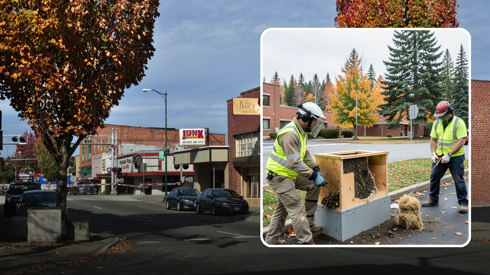 Beehive & Wasp Removal in Puyallup, Pierce County, WA - Safe removal of wasp nests and relocation of honey bee colonies from public property.