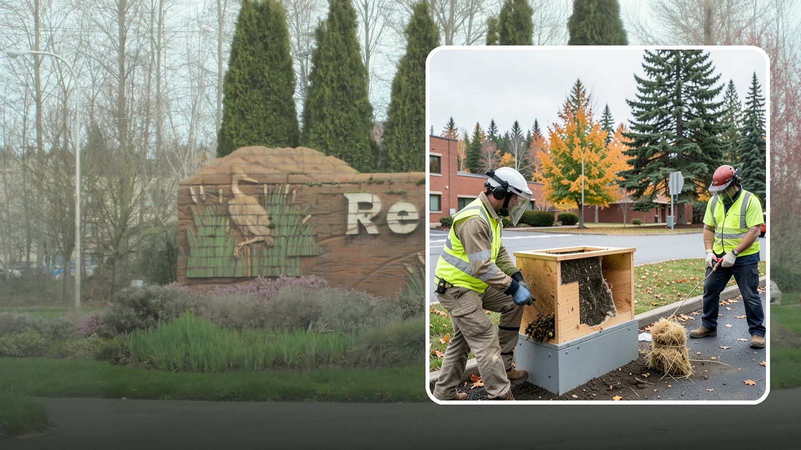 Beehive & Wasp Removal in Renton, King County, WA - Safe removal of wasp nests and relocation of honey bee colonies from public property.