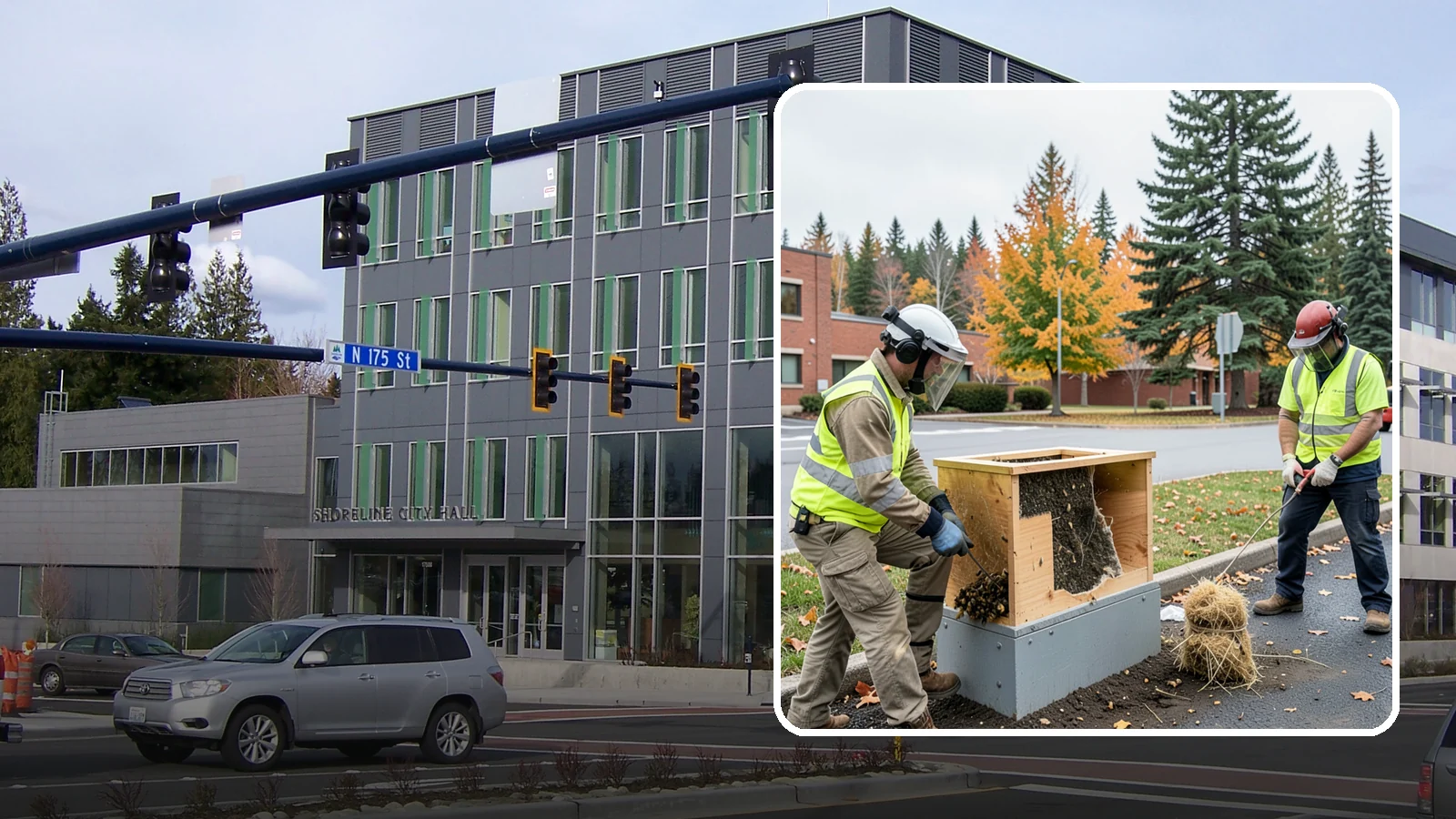 Beehive & Wasp Removal in Shoreline, King County, WA - Safe removal of wasp nests and relocation of honey bee colonies from public property.