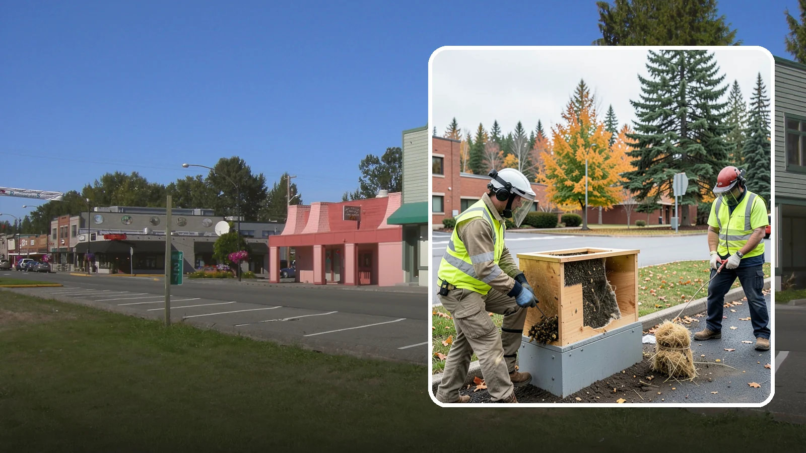 Beehive & Wasp Removal in Snoqualmie, King County, WA - Safe removal of wasp nests and relocation of honey bee colonies from public property.