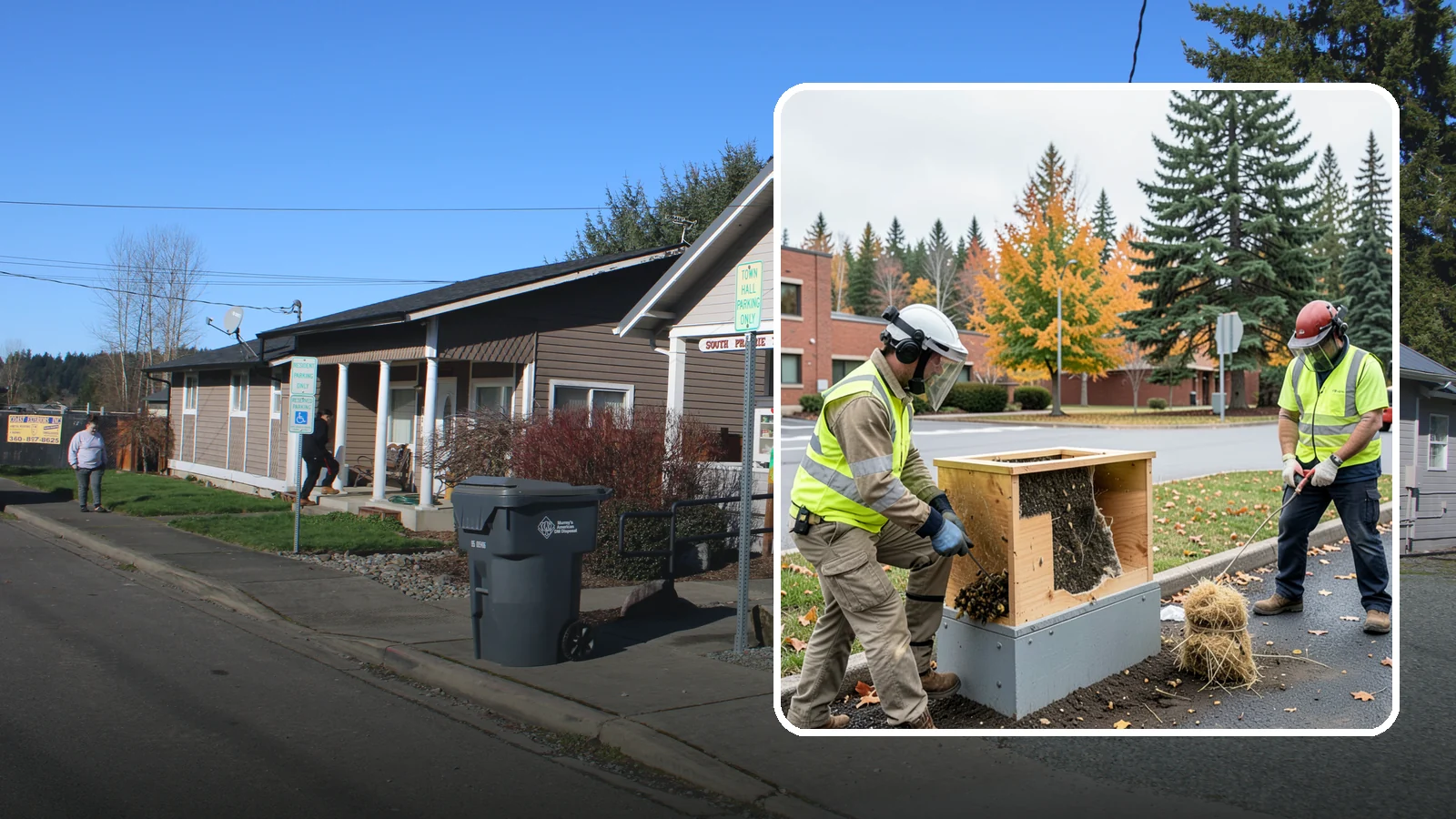 Beehive & Wasp Removal in South Prairie, Pierce County, WA - Safe removal of wasp nests and relocation of honey bee colonies from public property.