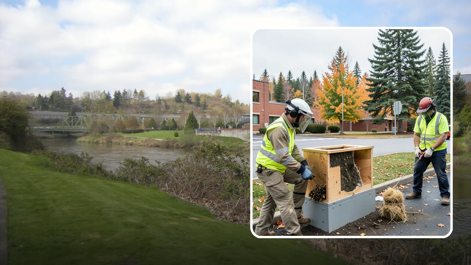Beehive & Wasp Removal in Tukwila, King County, WA - Safe removal of wasp nests and relocation of honey bee colonies from public property.