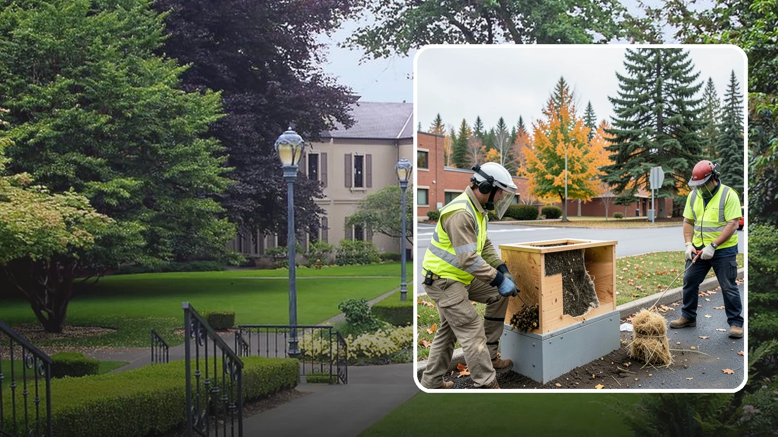 Beehive & Wasp Removal in Woodinville, King County, WA - Safe removal of wasp nests and relocation of honey bee colonies from public property.