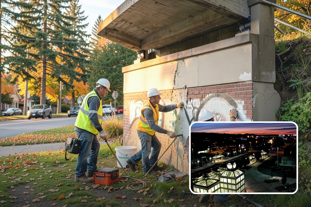 Bench Installation in Auburn, King County, WA - ADA-conscious placement preserves accessible routes and clear space