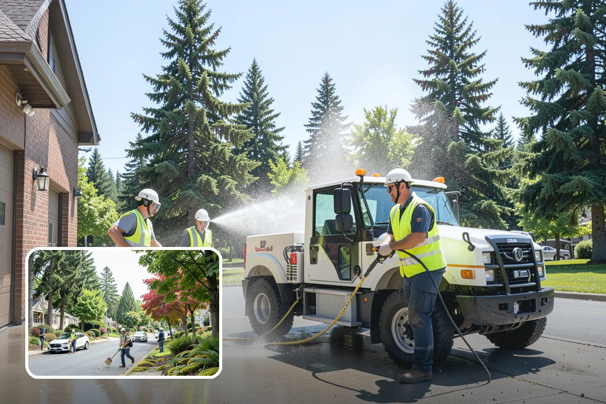 Bench Installation in Beaux Arts Village, King County, WA - ADA-conscious placement preserves accessible routes and clear space