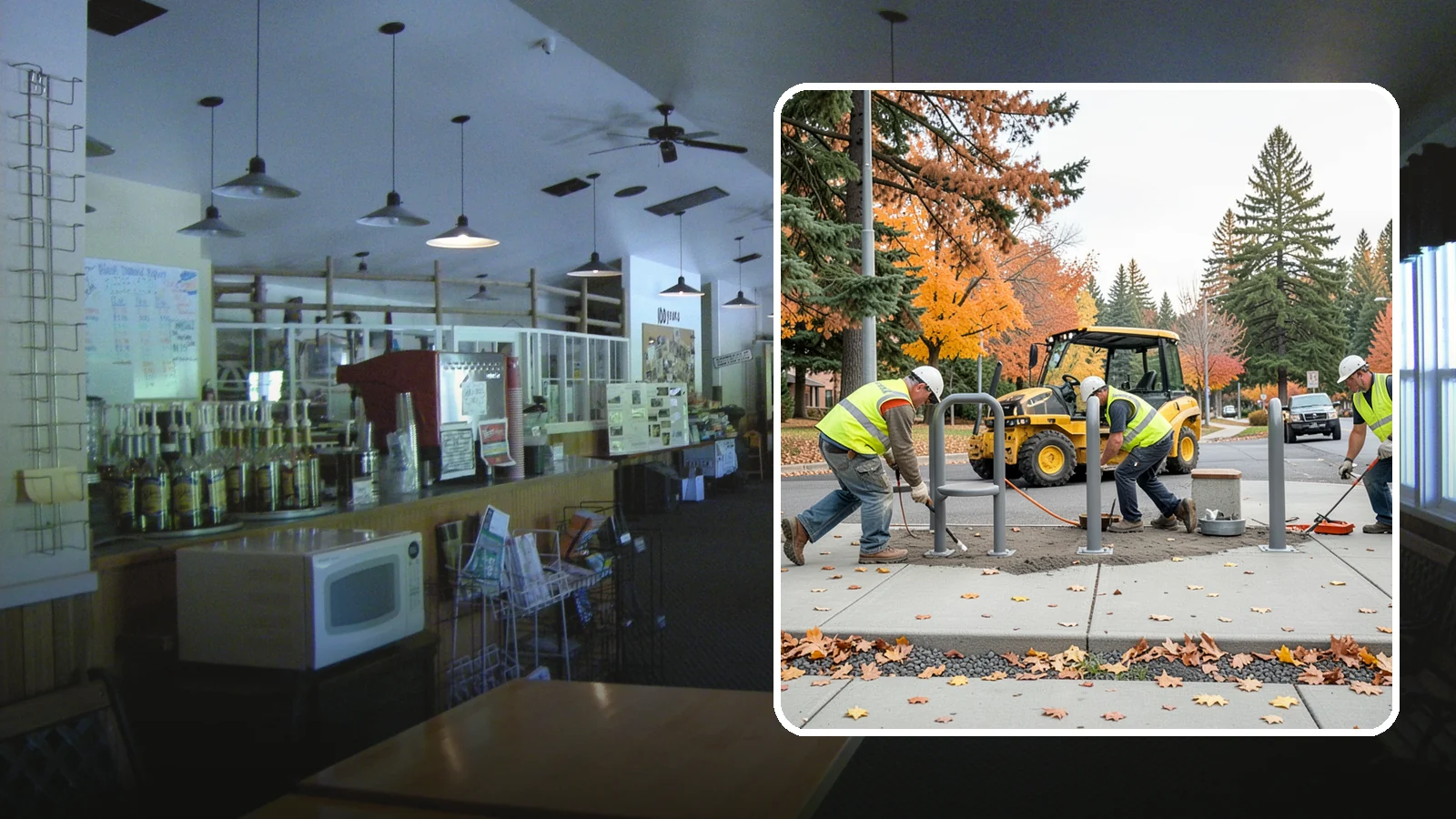 Bench Installation in Black Diamond, King County, WA - We install park and streetscape benches on engineered footings with anchoring that resists theft and vandalism.