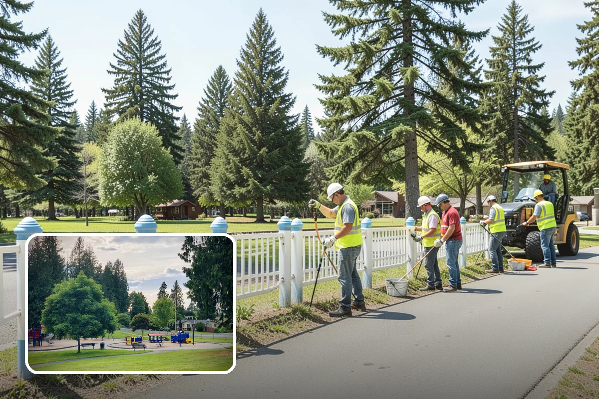 Bench Installation in Bonney Lake, Pierce County, WA - ADA-conscious placement preserves accessible routes and clear space