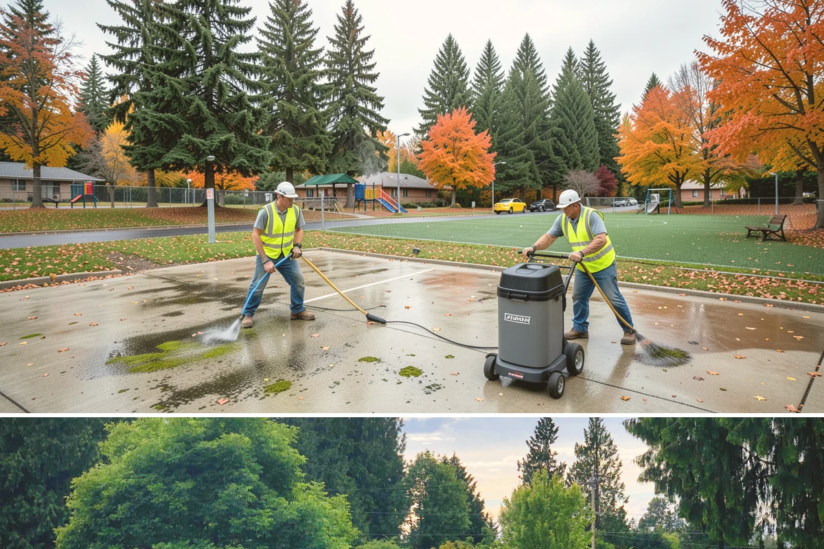 Bench Installation in Bonney Lake, Pierce County, WA - Concrete-pad installations favor drier months for reliable cures, while surface-anchored benches on existing hardscape can be set...