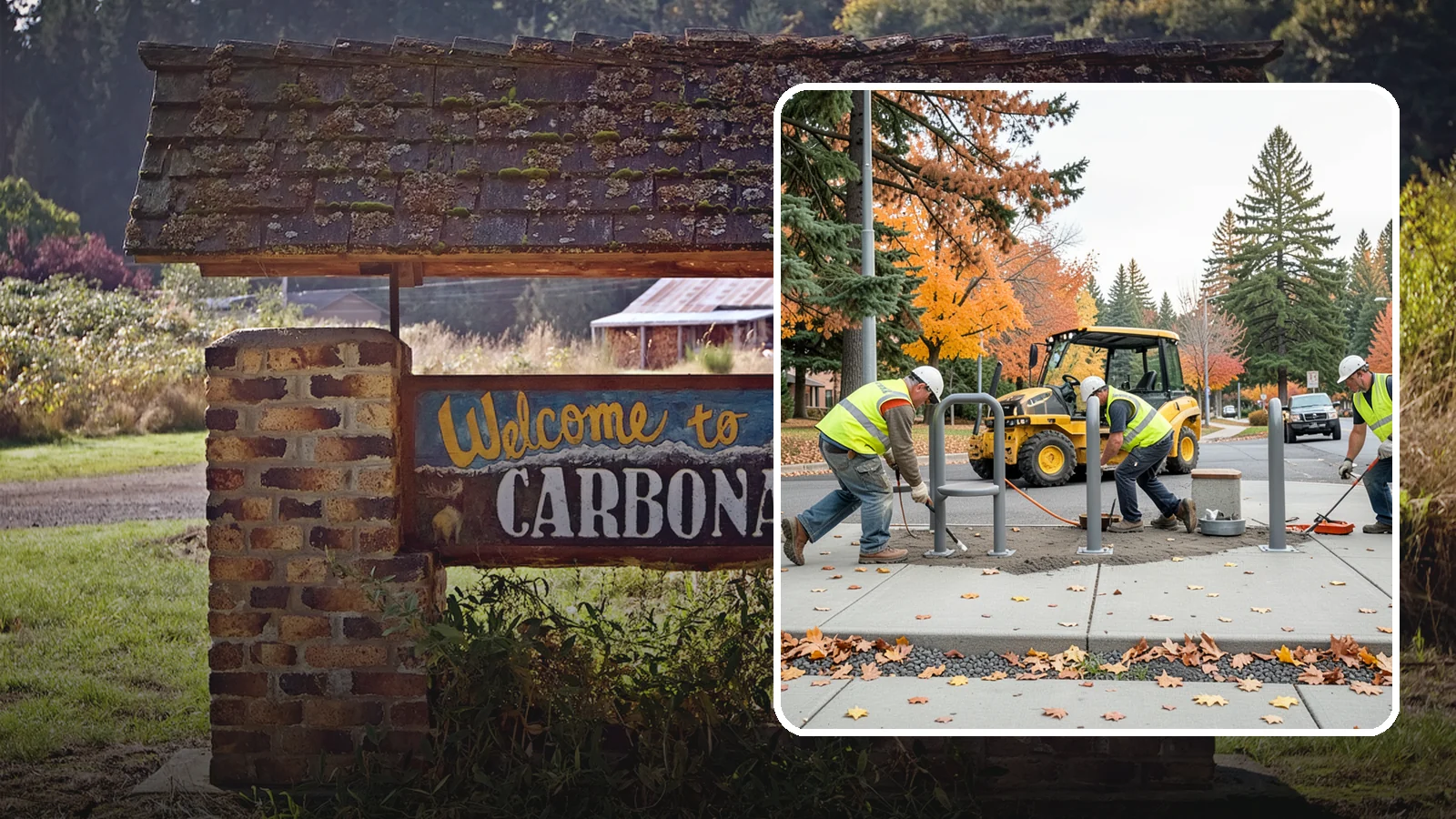 Bench Installation in Carbonado, Pierce County, WA - We install park and streetscape benches on engineered footings with anchoring that resists theft and vandalism.