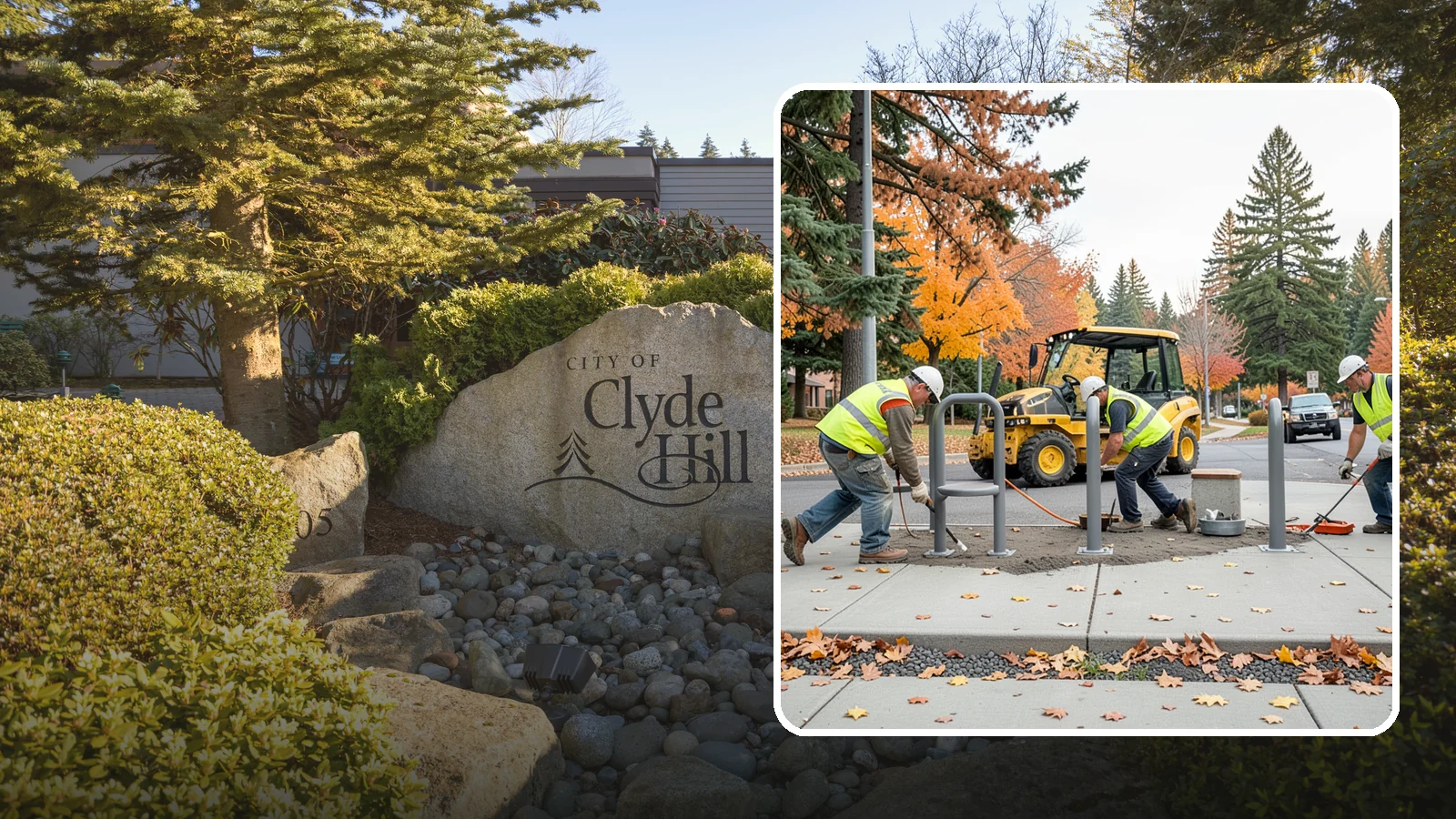 Bench Installation in Clyde Hill, King County, WA - We install park and streetscape benches on engineered footings with anchoring that resists theft and vandalism.