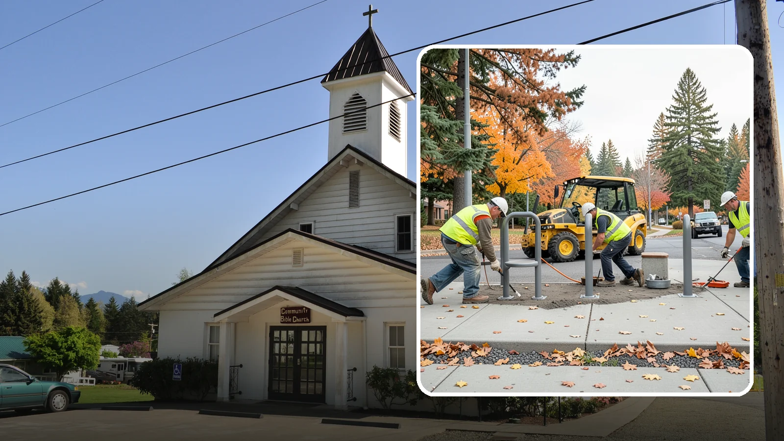Bench Installation in Concrete, Skagit County, WA - We install park and streetscape benches on engineered footings with anchoring that resists theft and vandalism.