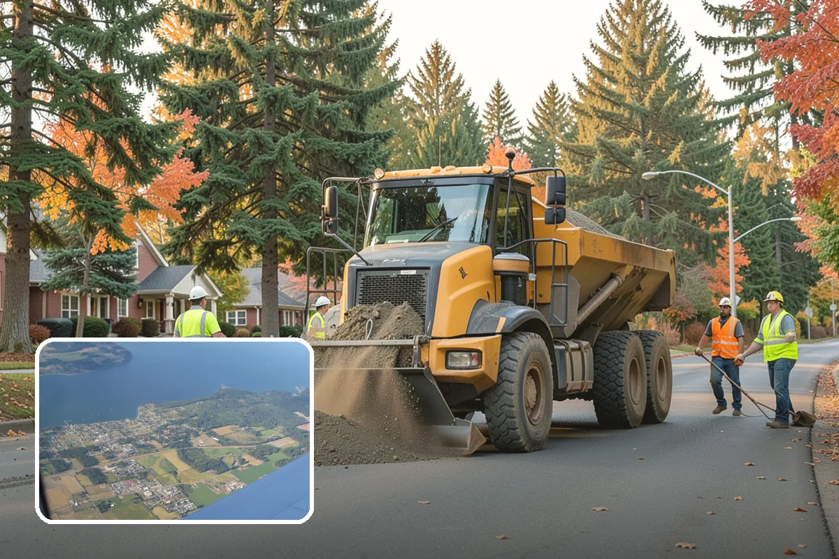Bench Installation in Coupeville, Island County, WA - ADA-conscious placement preserves accessible routes and clear space