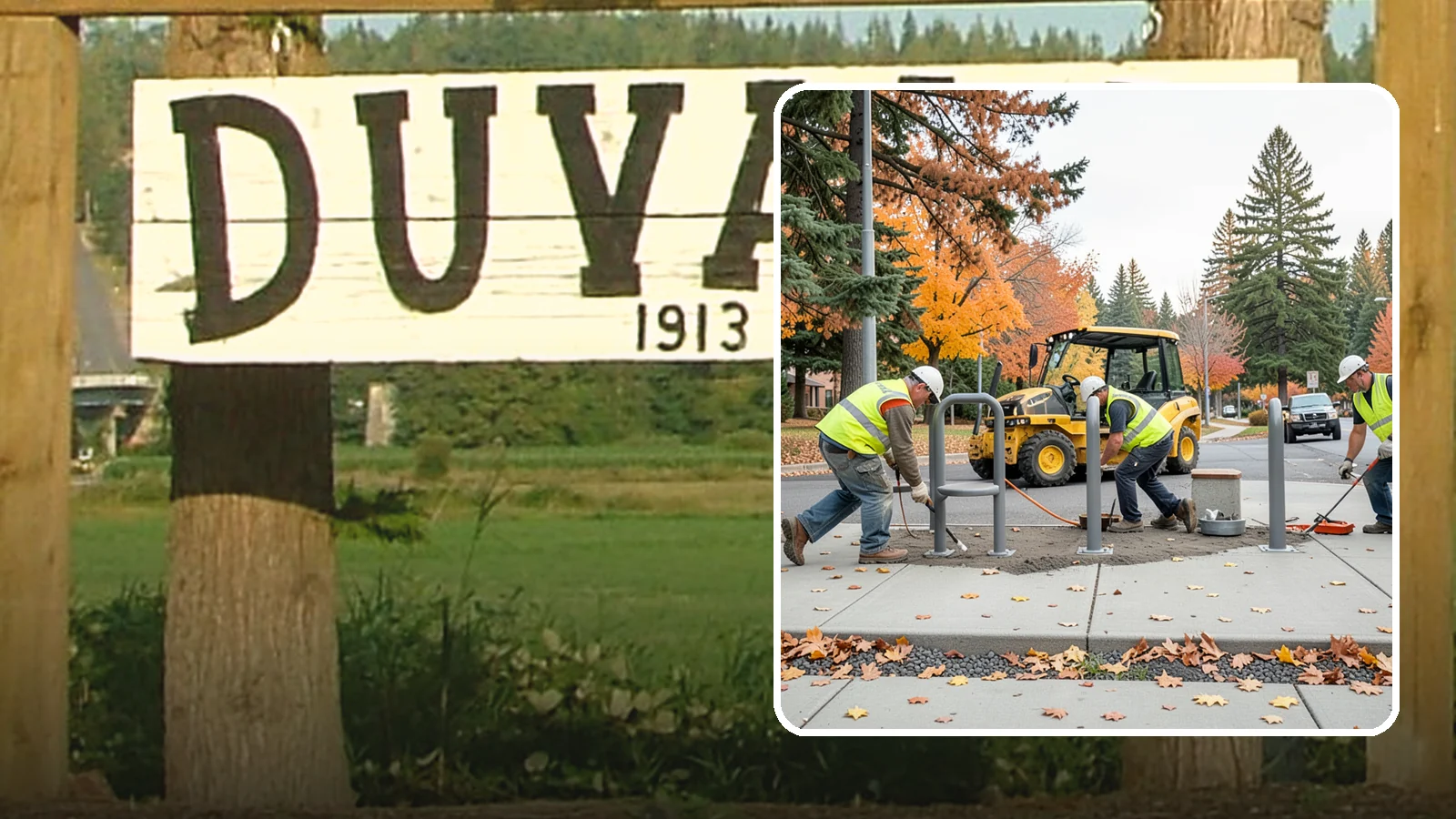 Bench Installation in Duvall, King County, WA - We install park and streetscape benches on engineered footings with anchoring that resists theft and vandalism.