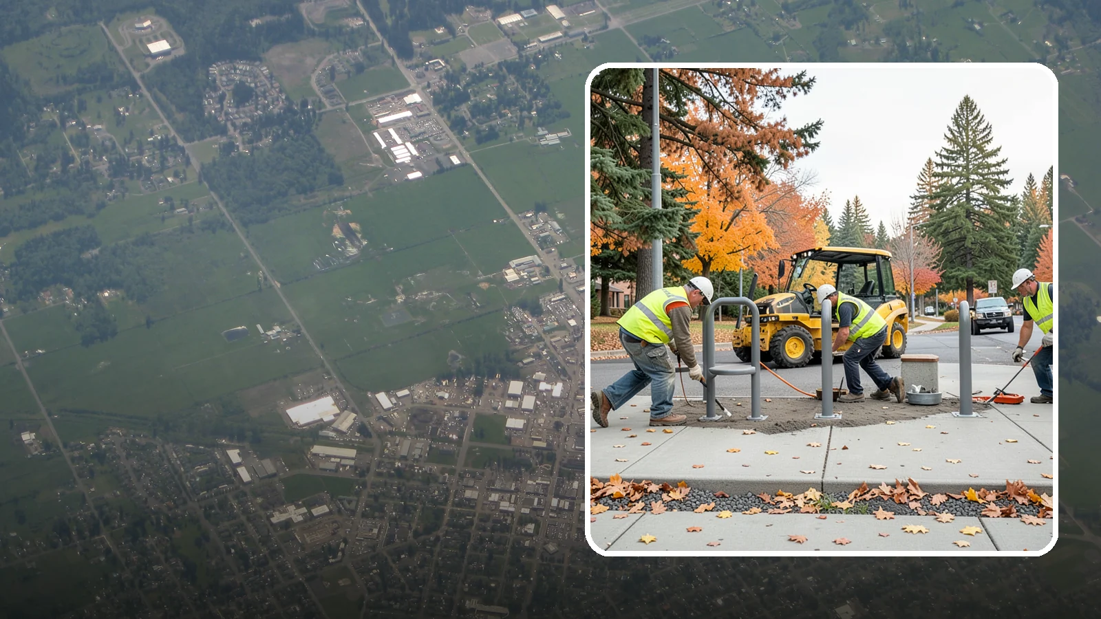 Bench Installation in Enumclaw, King County, WA - We install park and streetscape benches on engineered footings with anchoring that resists theft and vandalism.