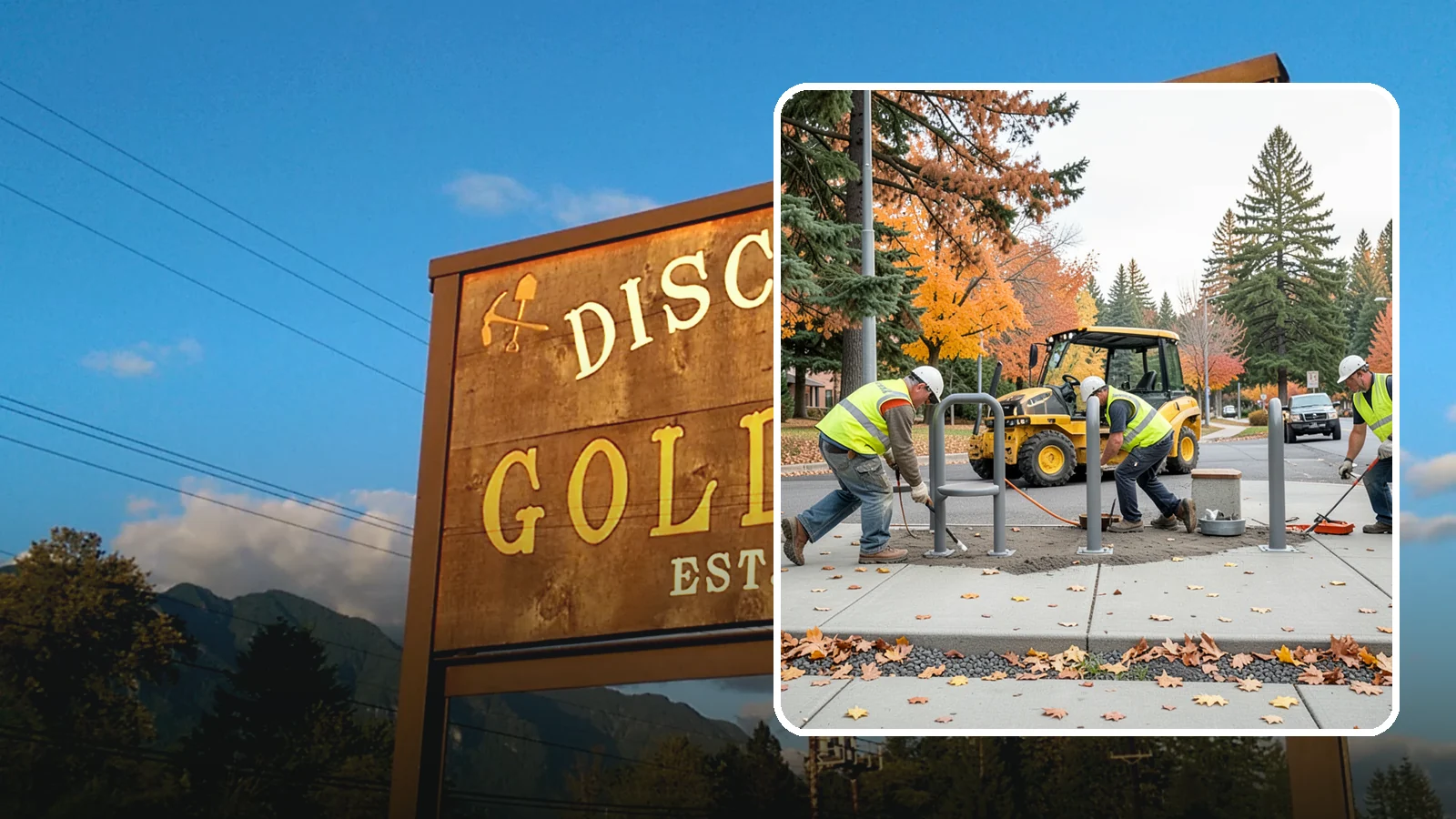 Bench Installation in Gold Bar, Snohomish County, WA - We install park and streetscape benches on engineered footings with anchoring that resists theft and vandalism.