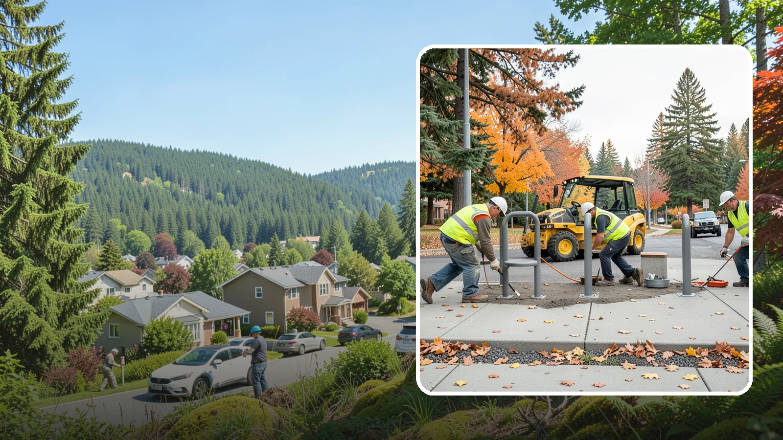 Bench Installation in Index, Snohomish County, WA - We install park and streetscape benches on engineered footings with anchoring that resists theft and vandalism.