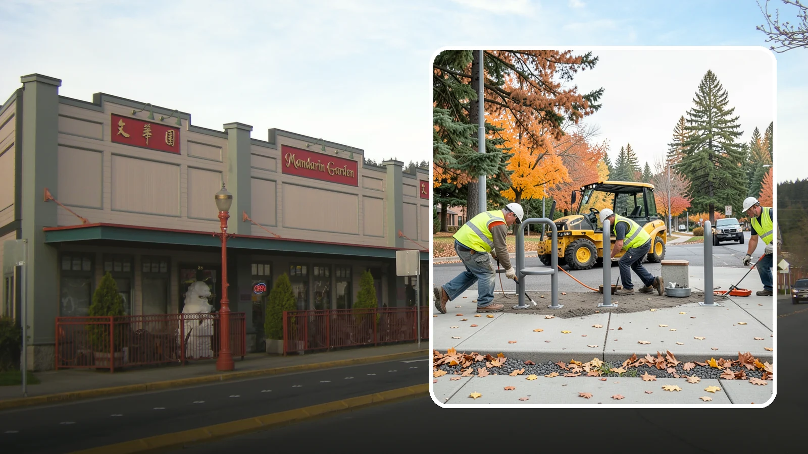 Bench Installation in Issaquah, King County, WA - We install park and streetscape benches on engineered footings with anchoring that resists theft and vandalism.