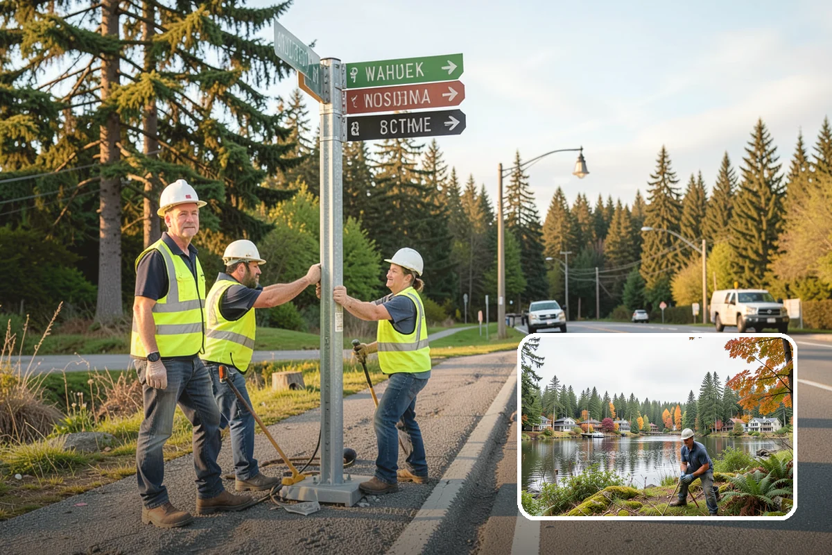 Bench Installation in La Conner, Skagit County, WA - ADA-conscious placement preserves accessible routes and clear space