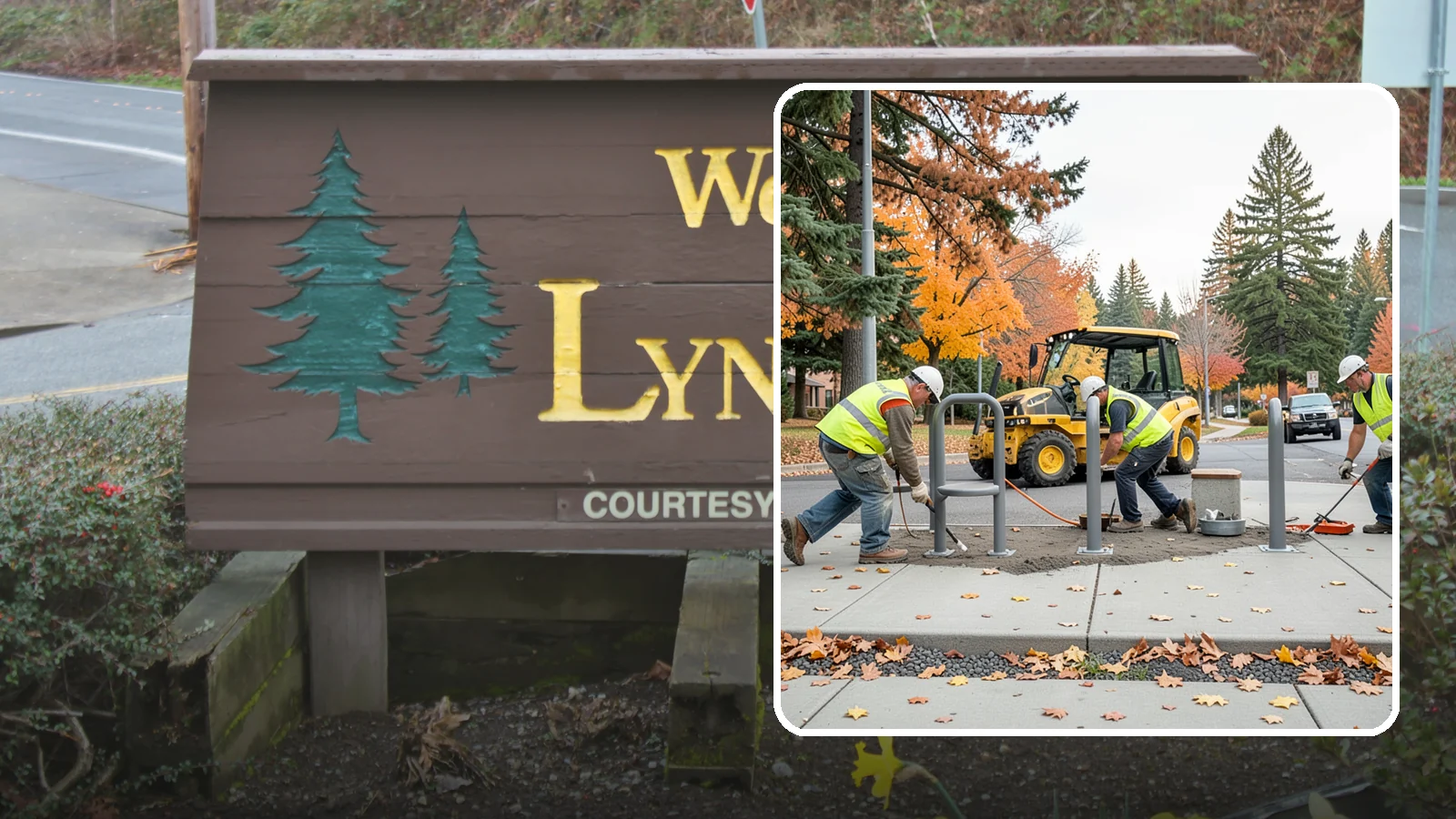 Bench Installation in Lynnwood, Snohomish County, WA - We install park and streetscape benches on engineered footings with anchoring that resists theft and vandalism.