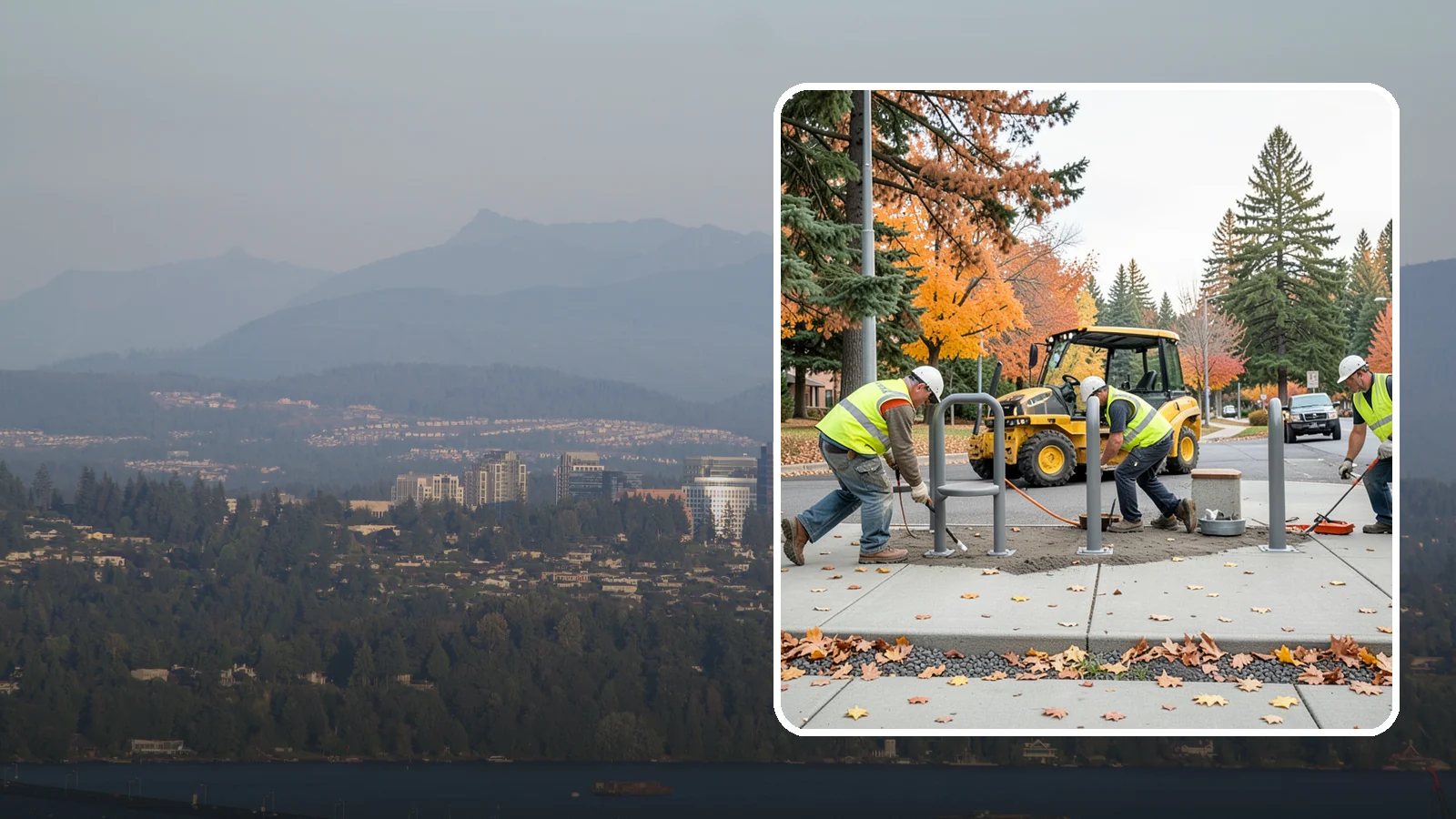 Bench Installation in Medina, King County, WA - We install park and streetscape benches on engineered footings with anchoring that resists theft and vandalism.