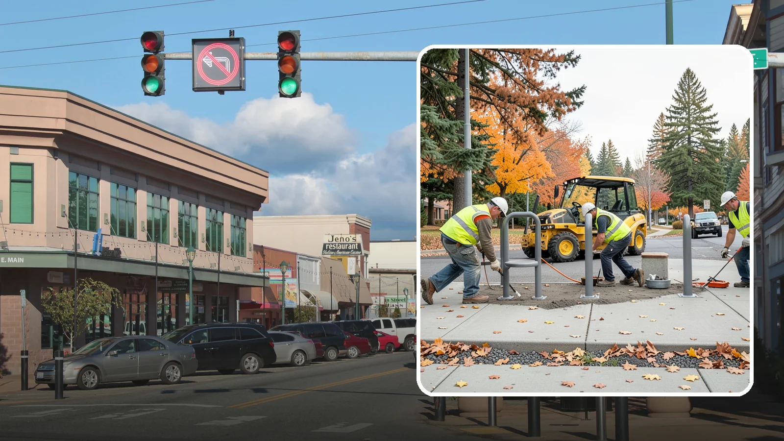 Bench Installation in Monroe, Snohomish County, WA - We install park and streetscape benches on engineered footings with anchoring that resists theft and vandalism.