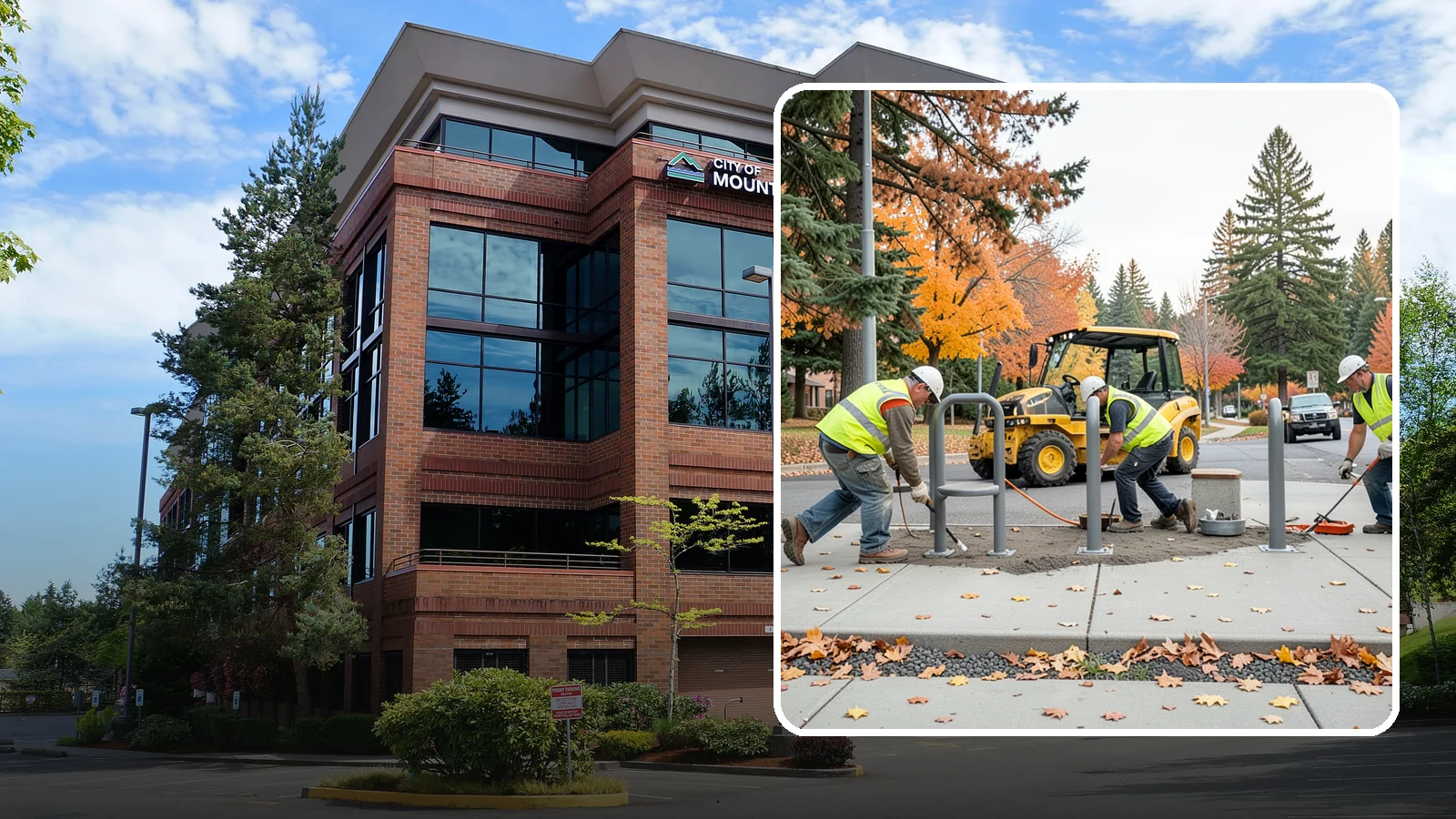 Bench Installation in Mountlake Terrace, Snohomish County, WA - We install park and streetscape benches on engineered footings with anchoring that resists theft and vandalism.