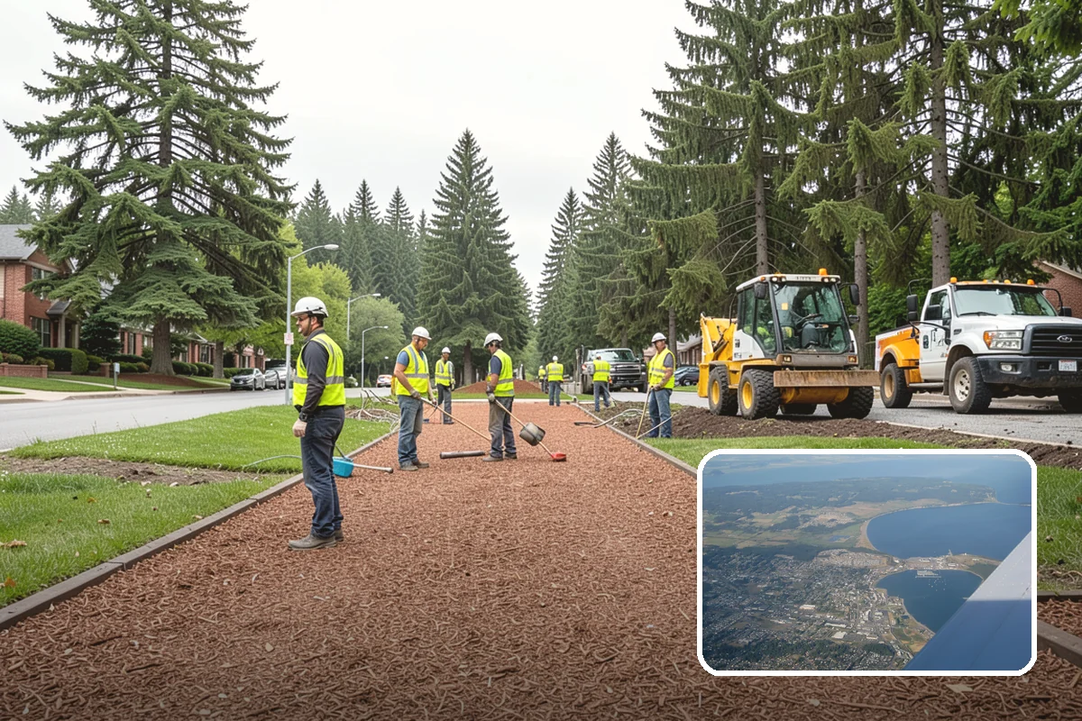 Bench Installation in Oak Harbor, Island County, WA - ADA-conscious placement preserves accessible routes and clear space
