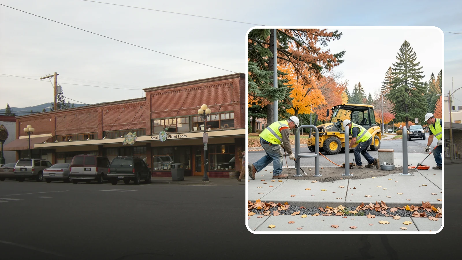 Bench Installation in Sedro-Woolley, Skagit County, WA - We install park and streetscape benches on engineered footings with anchoring that resists theft and vandalism.